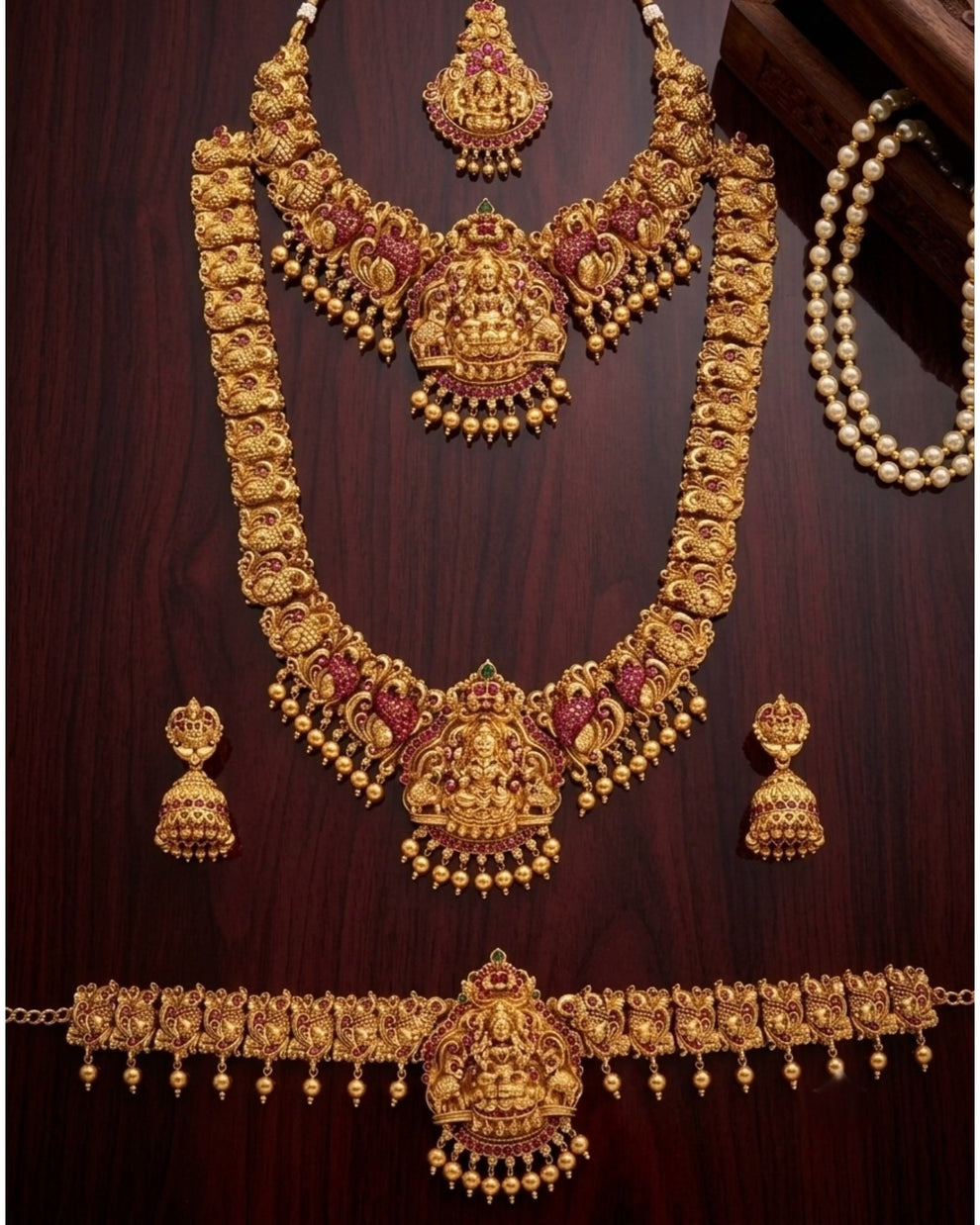 Heavy Lakshmi Bridal combo Aksha Trends 
