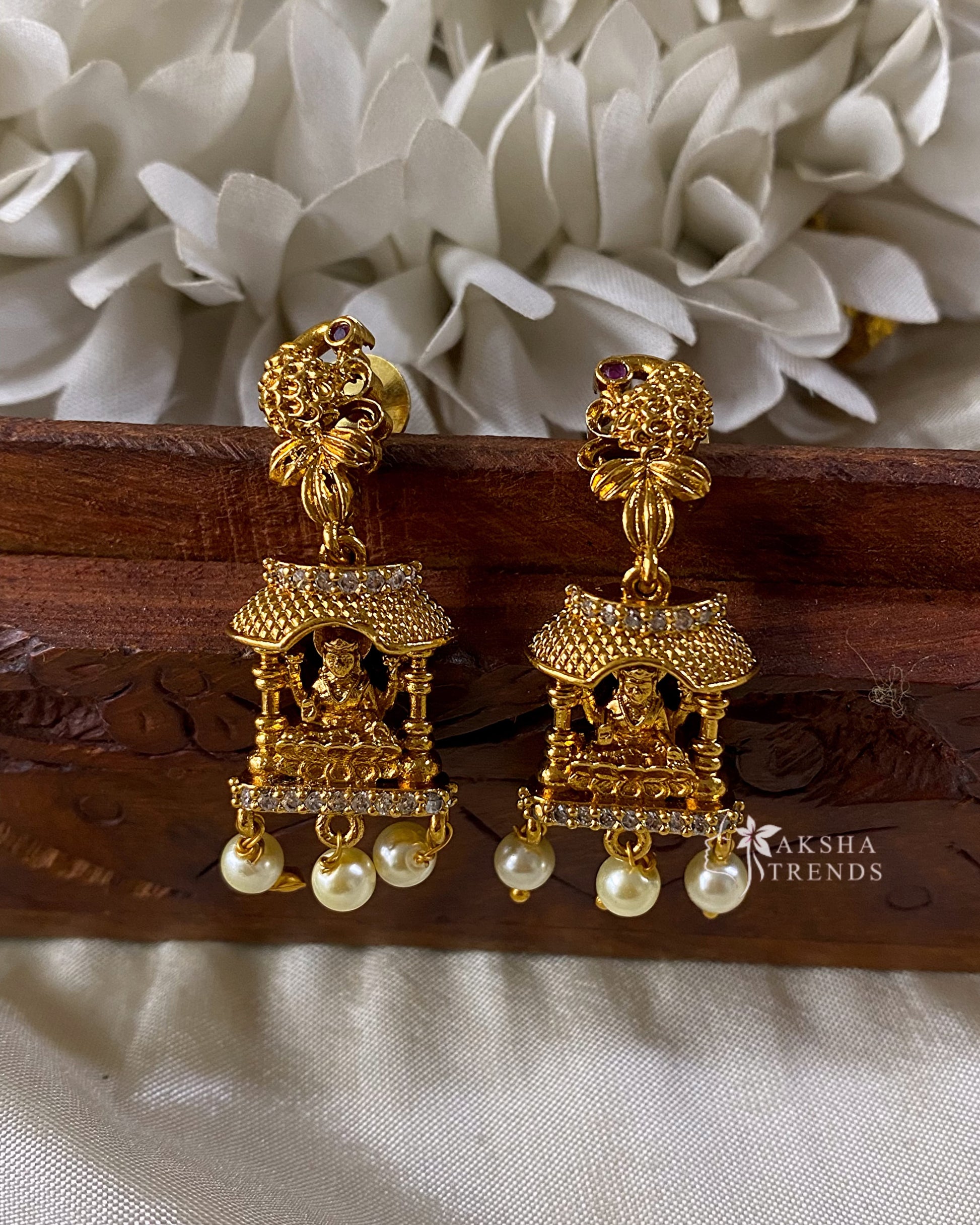Premium lakshmi Jhumkas -small Aksha Trends