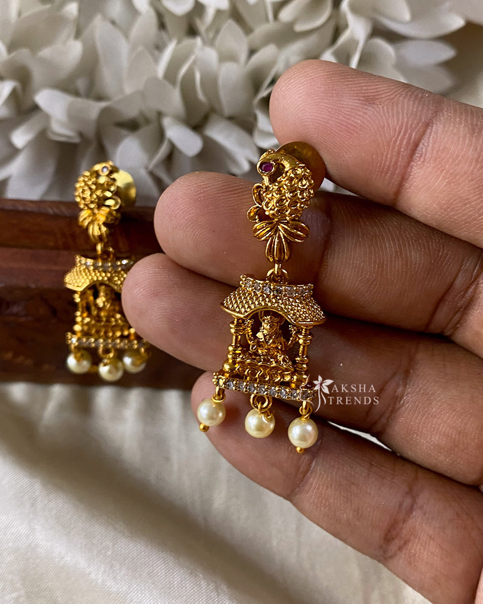 Premium lakshmi Jhumkas -small Aksha Trends 