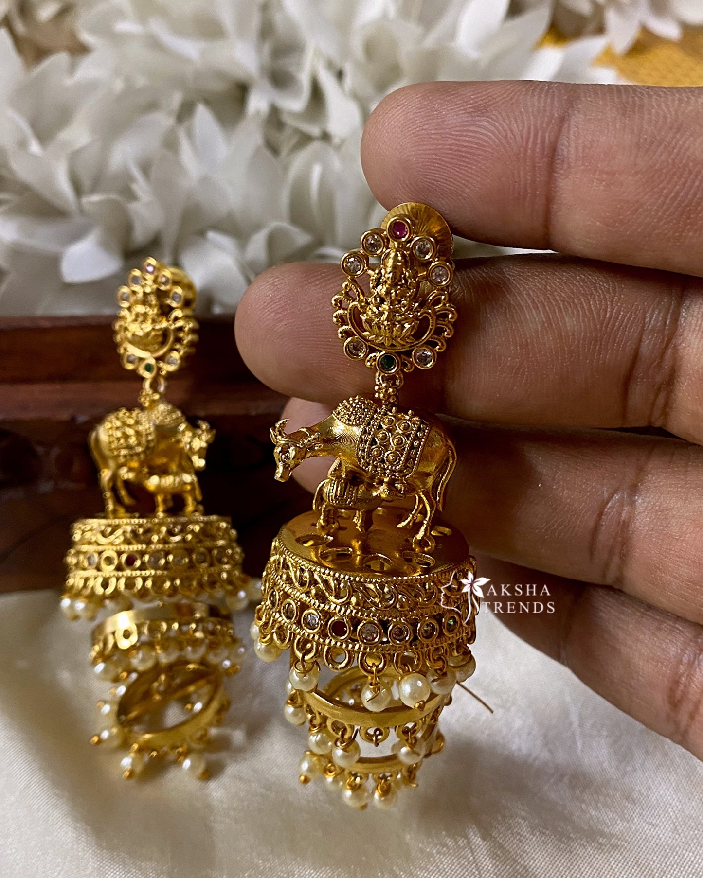 Premium Bridal step Jhumka Aksha Trends