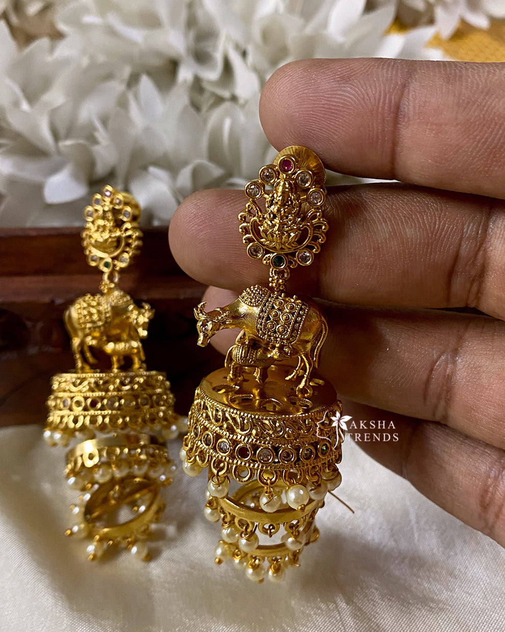 Premium Bridal step Jhumka Aksha Trends 