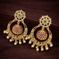 Floral diamond Chandbali jhumka Aksha Trends