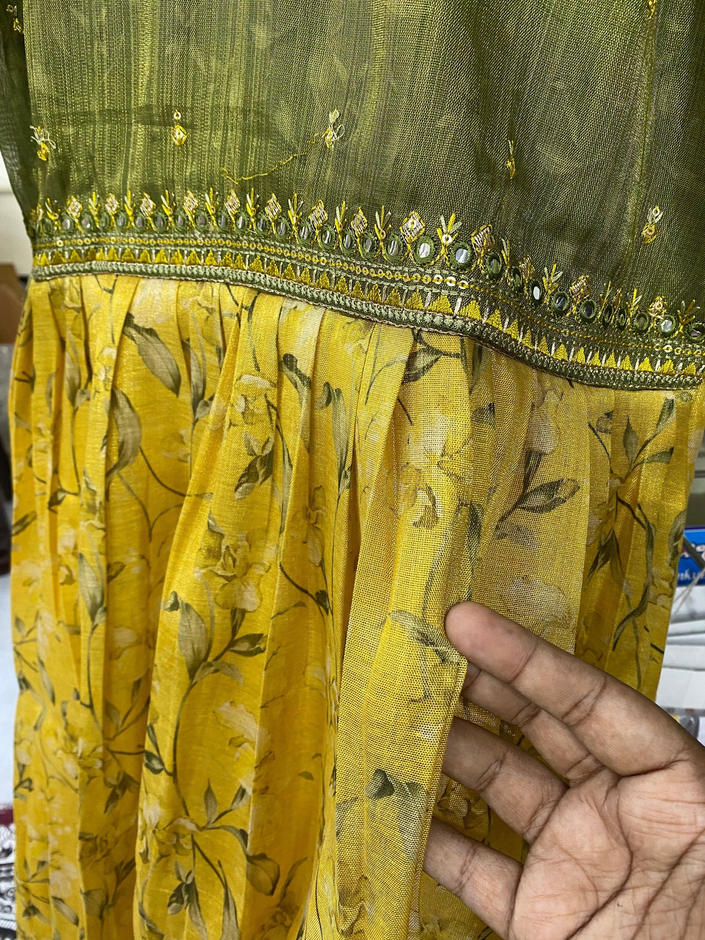 Premium Silk Anarkali Kurti (M) Aksha Trends