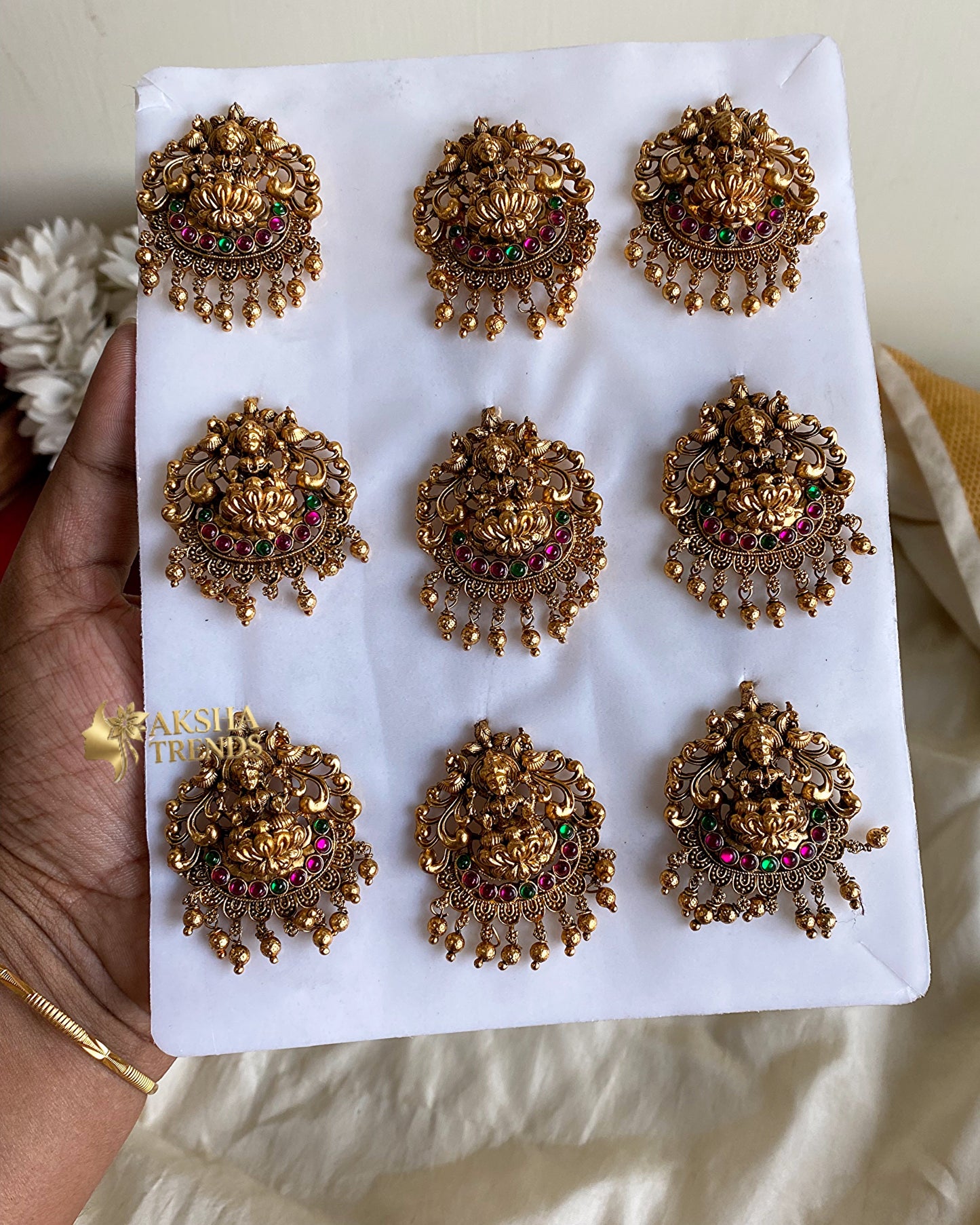 Antique Jadai billa (9pc) Aksha Trends