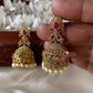 Premium diamond bridal jhumka Aksha Trends