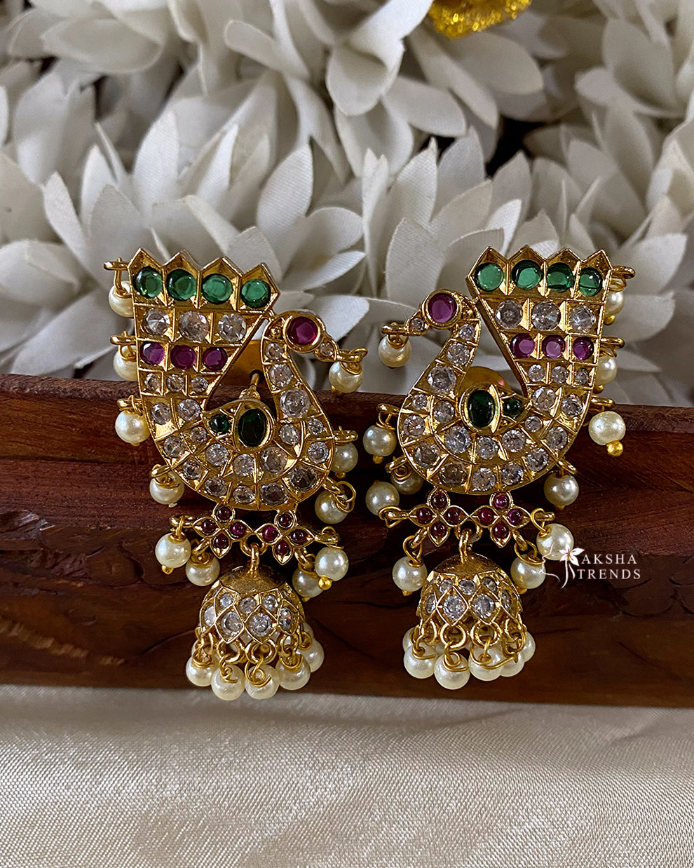 Premium peacock kemp jhumka Aksha Trends 