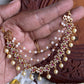 Premium floral diamond earchain -3 layer Aksha Trends