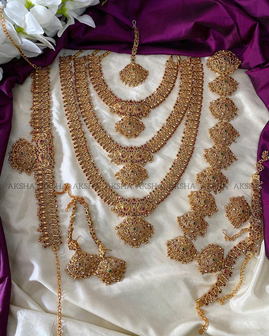 3 layer floral bridals full set Aksha Trends