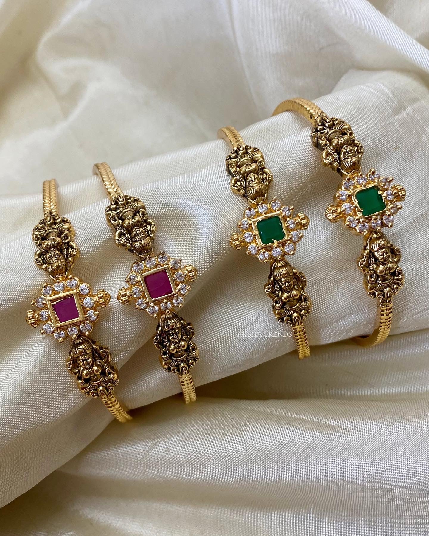 Nagas lakshmi kadas -Ruby (2pc) Aksha Trends