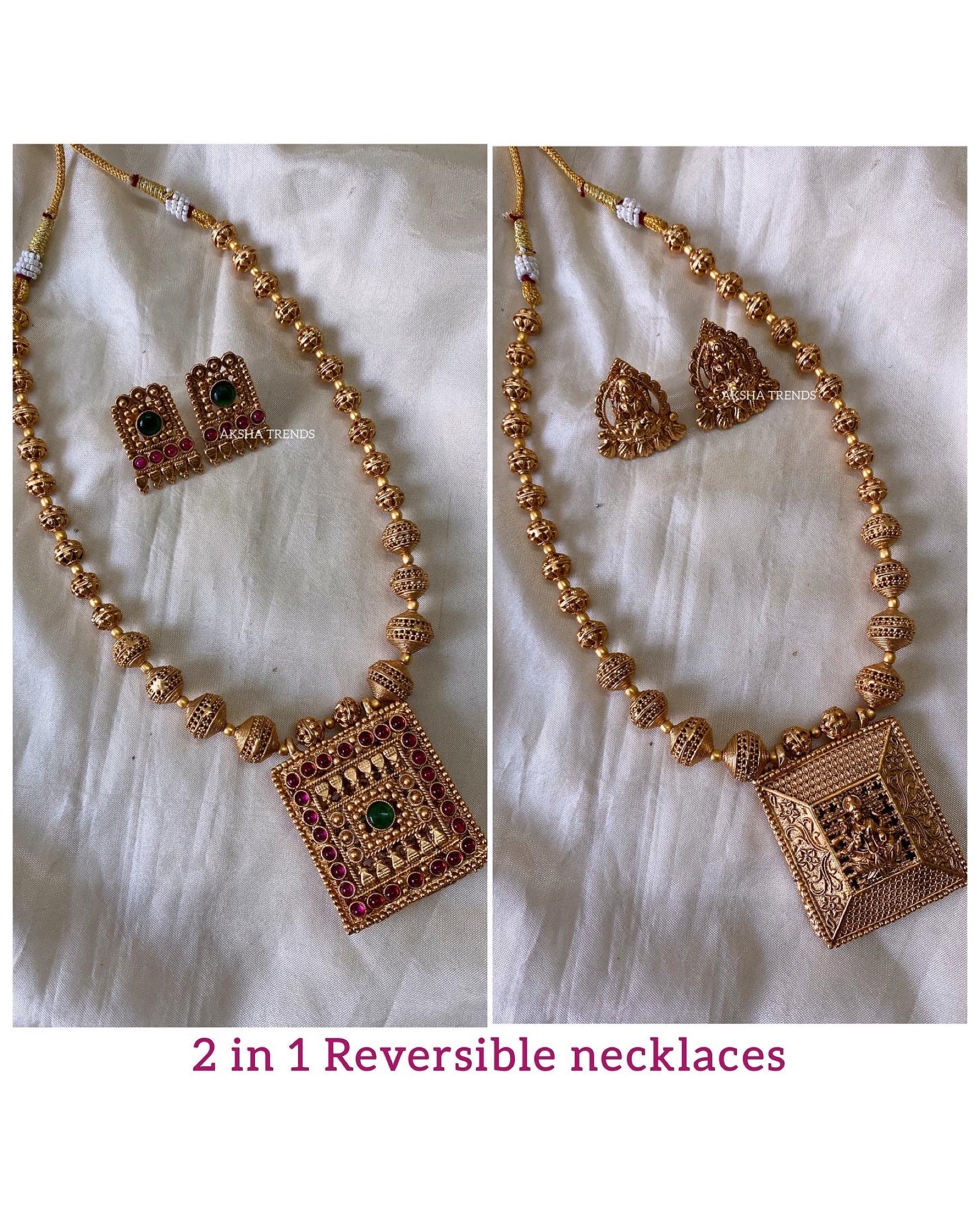 Reversible necklace Aksha Trends