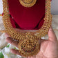 Lakshmi with peacock design -semi bridal combos Aksha Trends