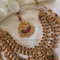 Temple golden bridal -layered design Aksha Trends