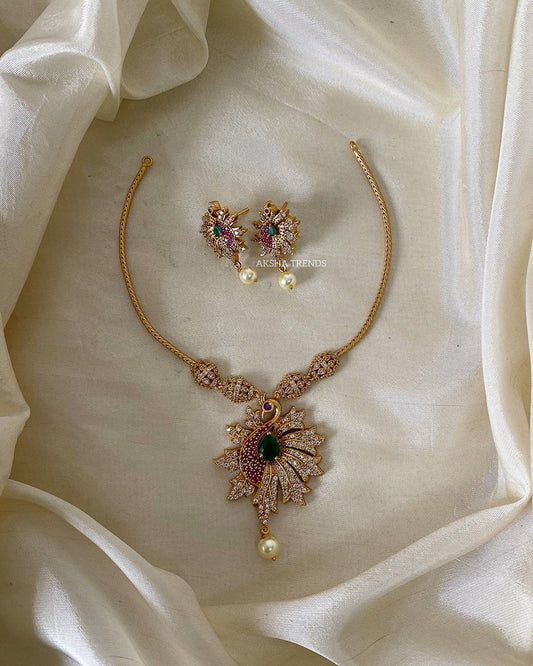 Peacock AD chain set Aksha Trends