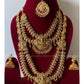 Temple golden bridal -layered design Aksha Trends
