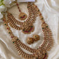Temple golden bridal -layered design Aksha Trends