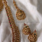 Lakshmi with peacock design -semi bridal combos Aksha Trends