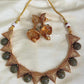 Brass floral necklace Aksha Trends