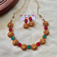 Floral stone necklace Aksha Trends