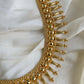 Kerala mullu golden necklace Aksha Trends