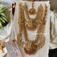 Temple golden bridal -layered design Aksha Trends