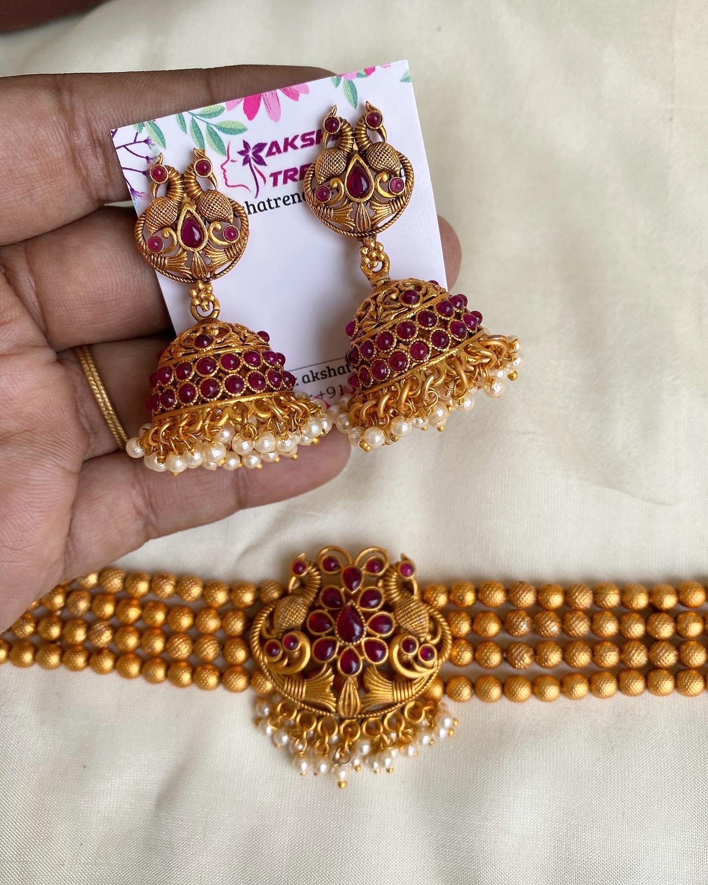 Brass hineck choker Aksha Trends